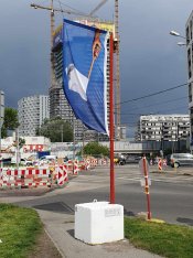 Saskia Lemke. Ecke Taborstraße Nordbahnstraße